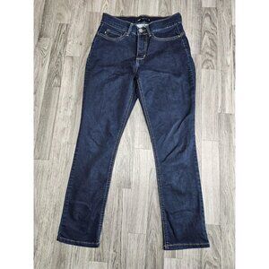 (3/$35) Lee Jeans Womens 6 Petite Blue Easy Fit Denim Straight Leg Classic